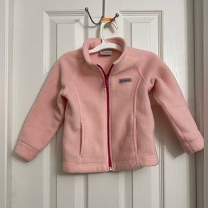 Toddler Pink Fleece Columbia Jacket